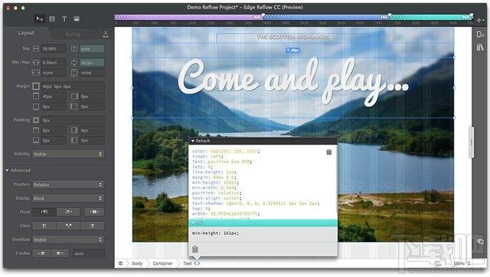 Edge Reflow CC下载,Edge Reflow CC开发工具,Edge Reflow,adobe